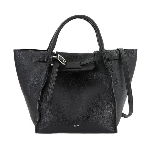 CELINE Black Leather Shoulder Bag - Picture 1 of 10